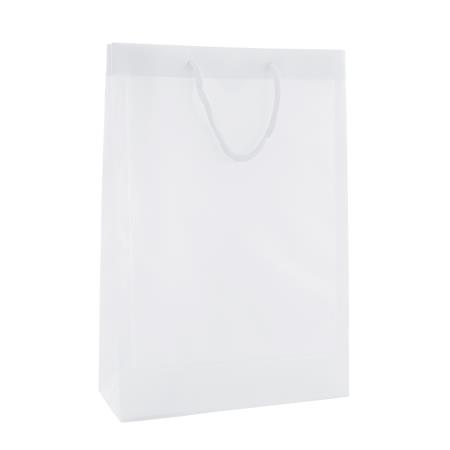 Tragetasche transparent mit 2 Fenstern A5