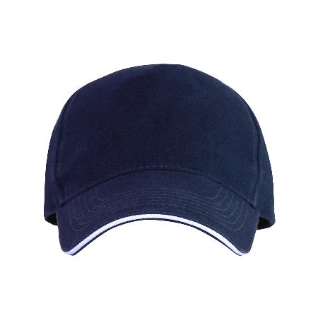 Cap 5 Panel aus gebürsteter Baumwolle mit Schnallenverschluss