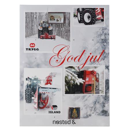 Adventskalender A3 bis 4c Druck + Schokolade mit bedruckter Banderole