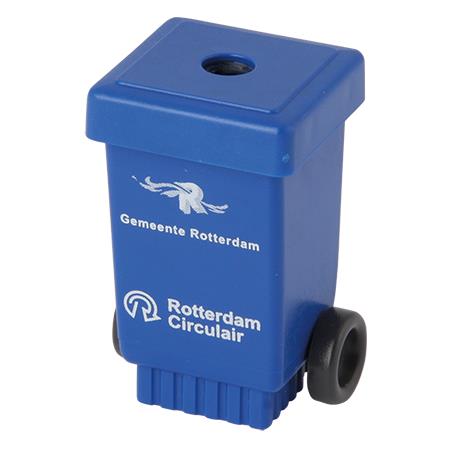 Bleistiftspitzer Mülltonne mit Rädern