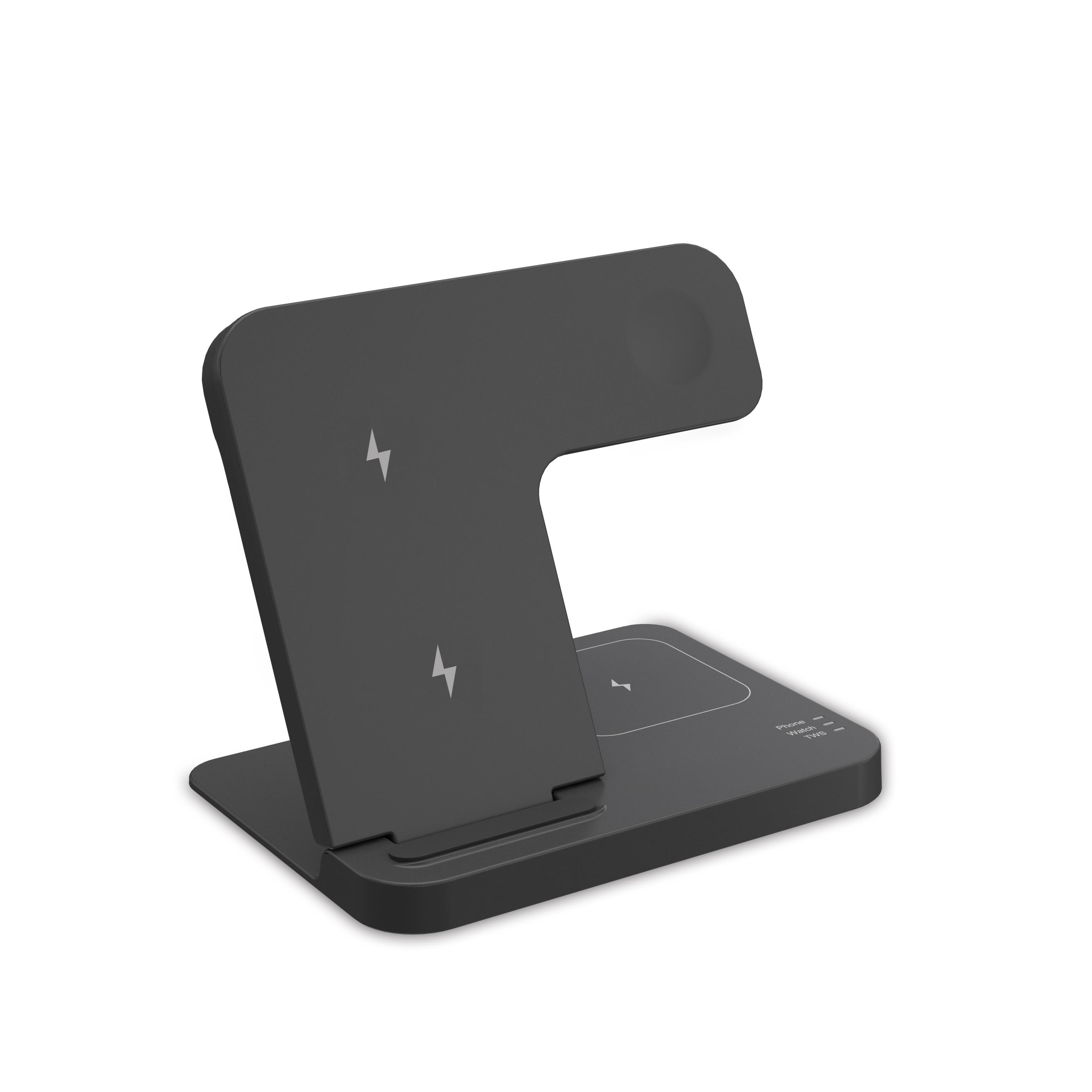 Faltbare 3 in 1 Qi-Ladestation 15W