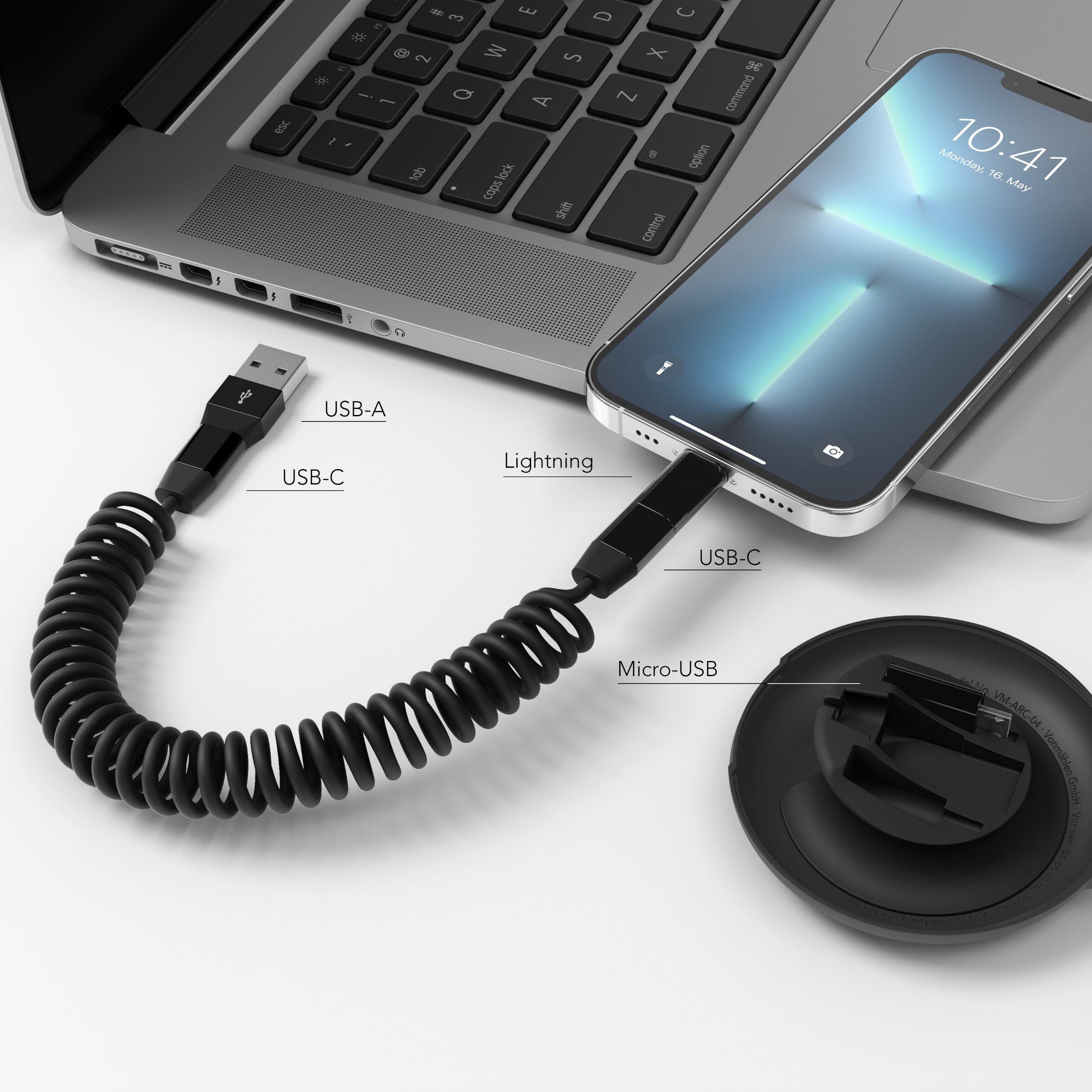 allroundo® eco - Das nachhaltige All-in-One Kabel - Schwarz