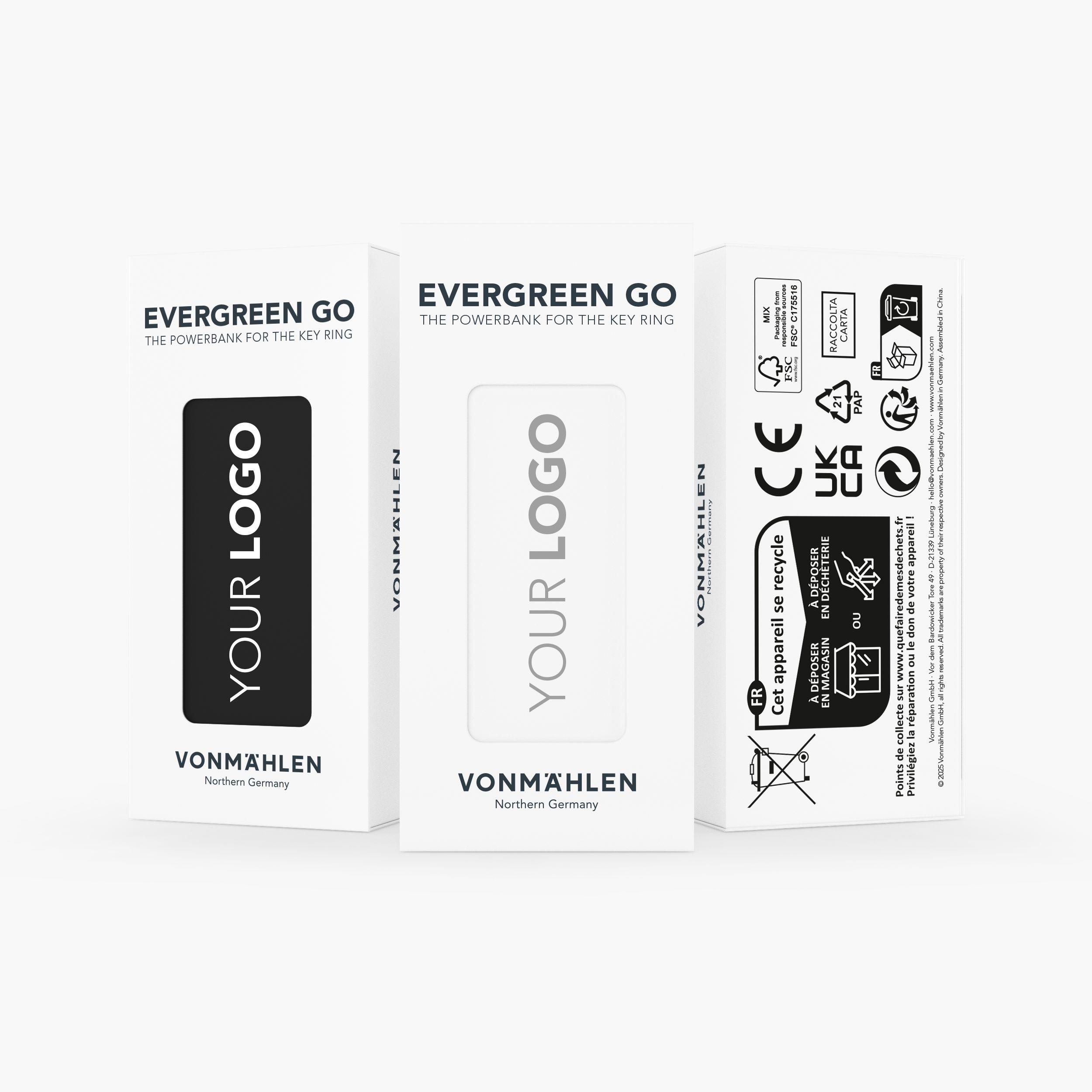 Evergreen Go - Die Notfall-Powerbank für den Schlüsselbund - Schwarz