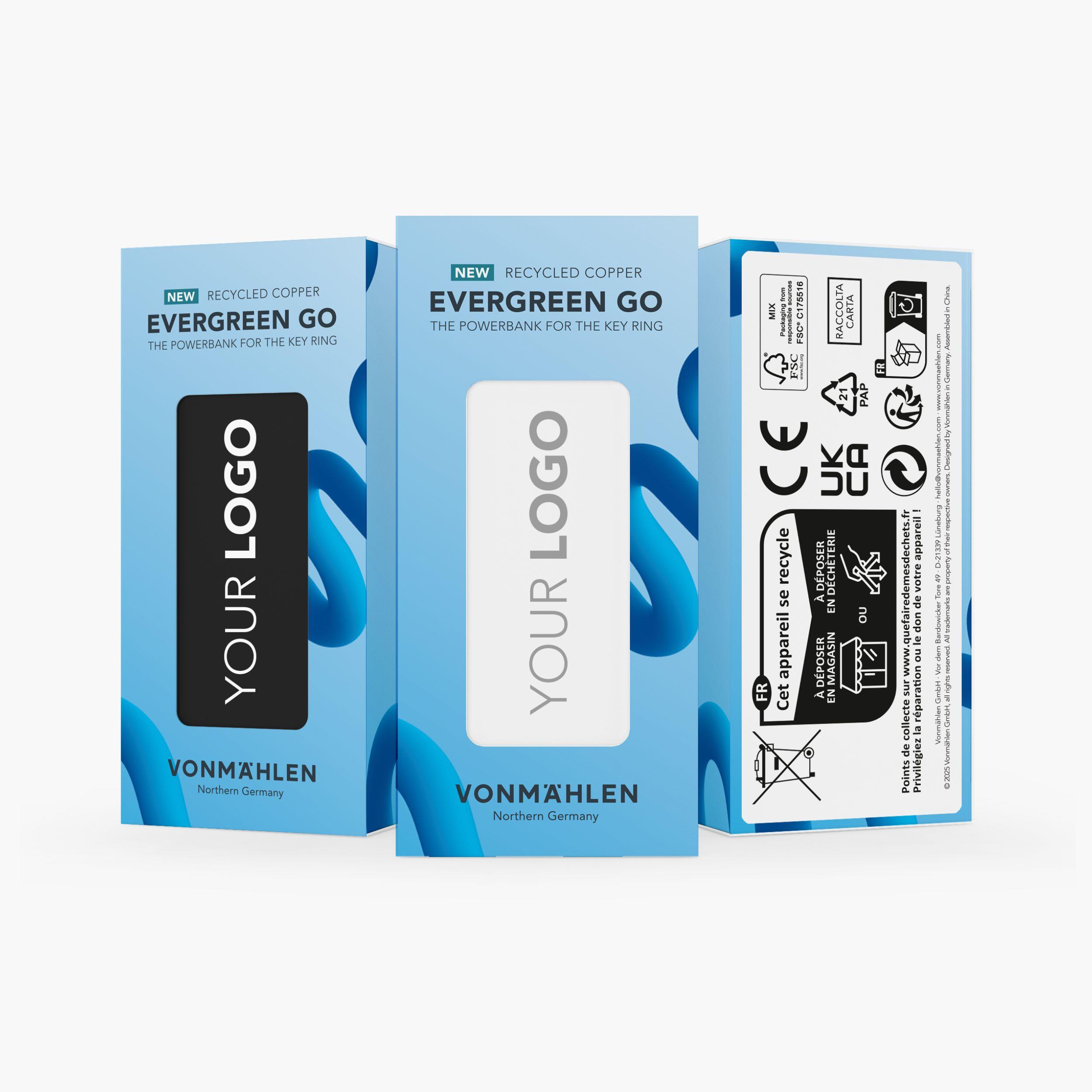 Evergreen Go - Die Notfall-Powerbank für den Schlüsselbund - Pantone Premium