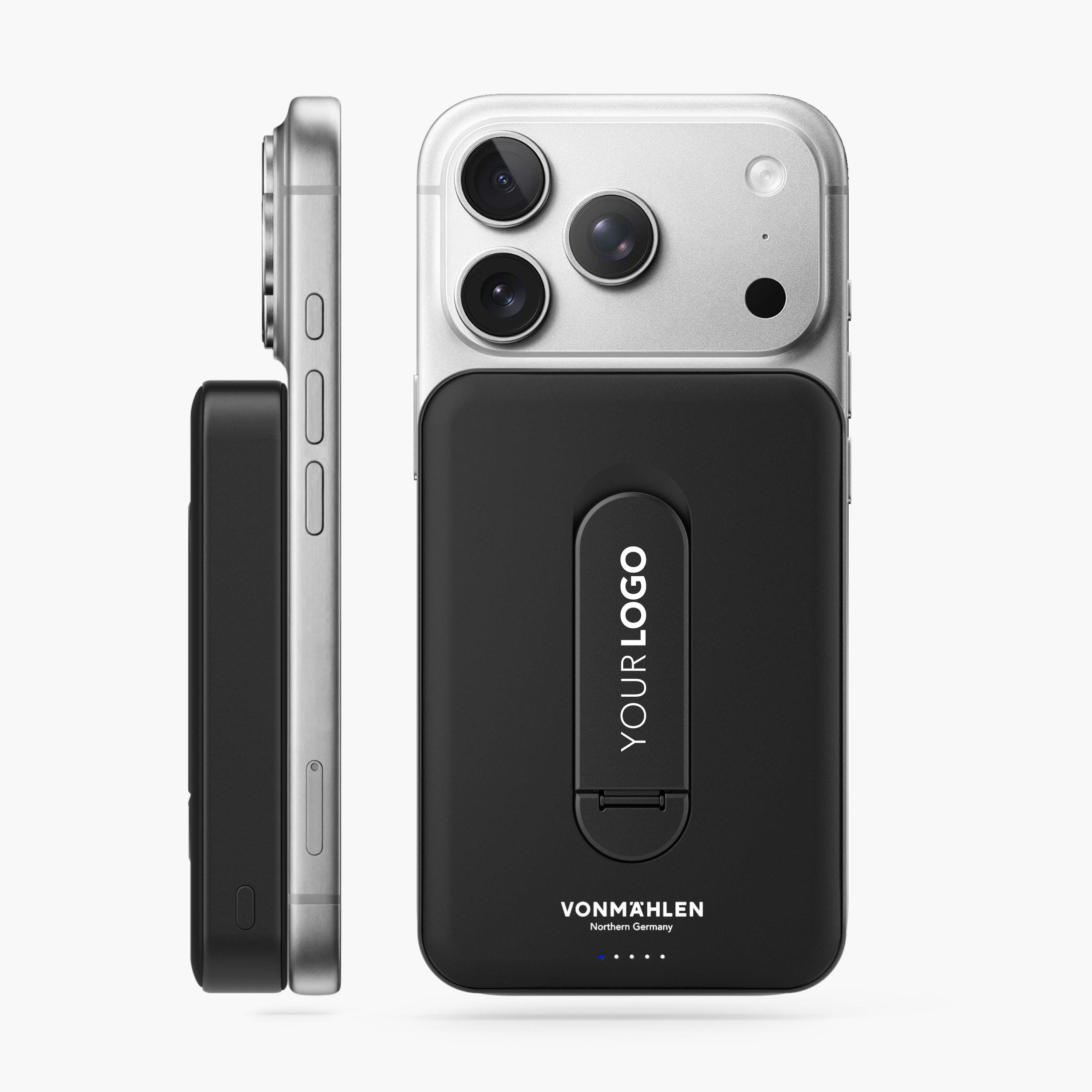 Evergreen Mag 10000 mit Kickstand - Die magnetische Powerbank mit Standfunktion - Schwarz