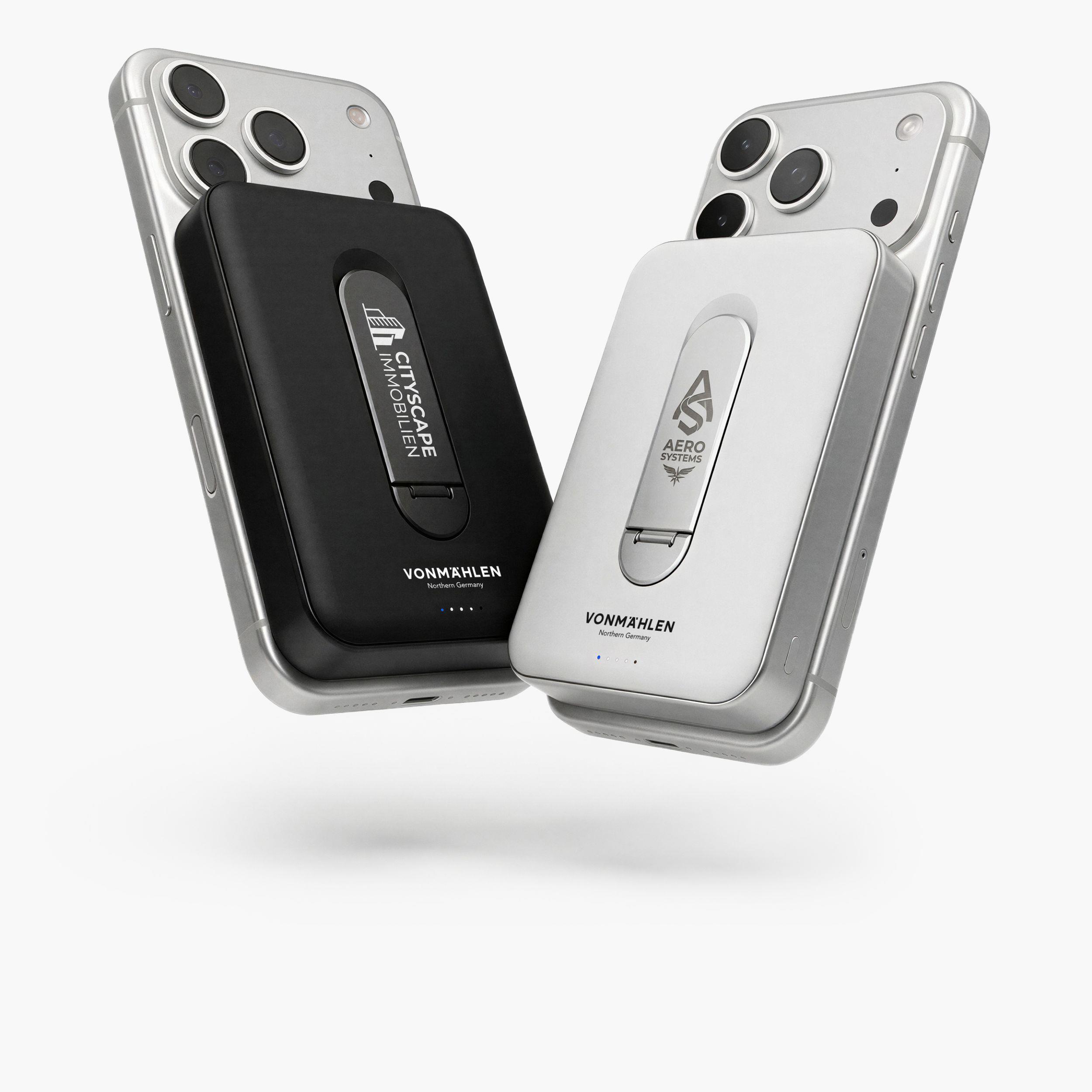 Evergreen Mag 10000 mit Kickstand - Die magnetische Powerbank mit Standfunktion - Schwarz