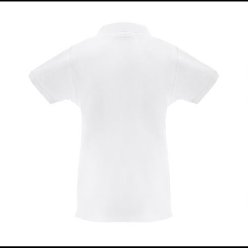 THC MONACO WOMEN WH. Kurzarm-Poloshirt für Damen aus kardierter Baumwolle
