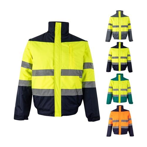 VL JUPITER LARGE. Zweifarbige Steppjacke (180g/m²) aus Polyester (100%) mit PU-Beschichtung