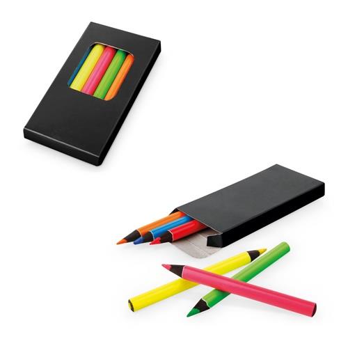 MEMLING. Bleistiftbox mit 6 Buntstiften