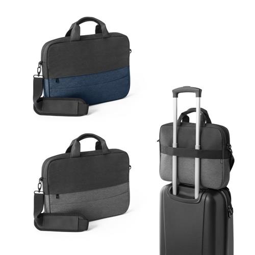 GENOA. Gepolsterte Laptoptasche aus hochdichtem, recyceltem 600D-Polyester 15“