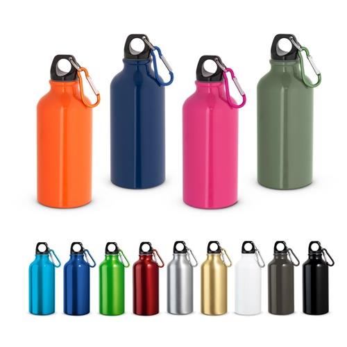 LANDSCAPE S. Aluminium-Sportflasche mit Karabiner 400 ml