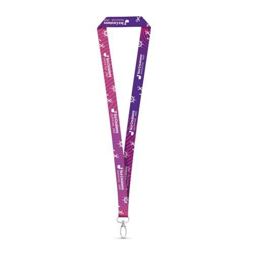 MANILA. Lanyard-Set SUBLIMATION Long II (20 mm) mit 20 mm ovalem Karabiner