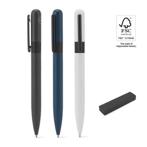 ELSIE ROUND. Kugelschreiber aus Metall (60% recycelt) mit abgerundetem Design