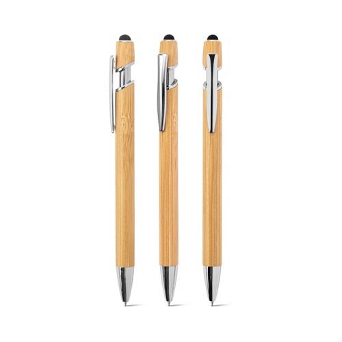 NEIL BAMBOO. Kugelschreiber aus Bambus mit verchromten Aluminiumdetails