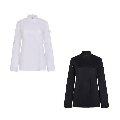 VL THOTH. Kochjacke für Damen (190 g/m²), aus Baumwolle (35 %) und recyceltem Polyester (65 %)