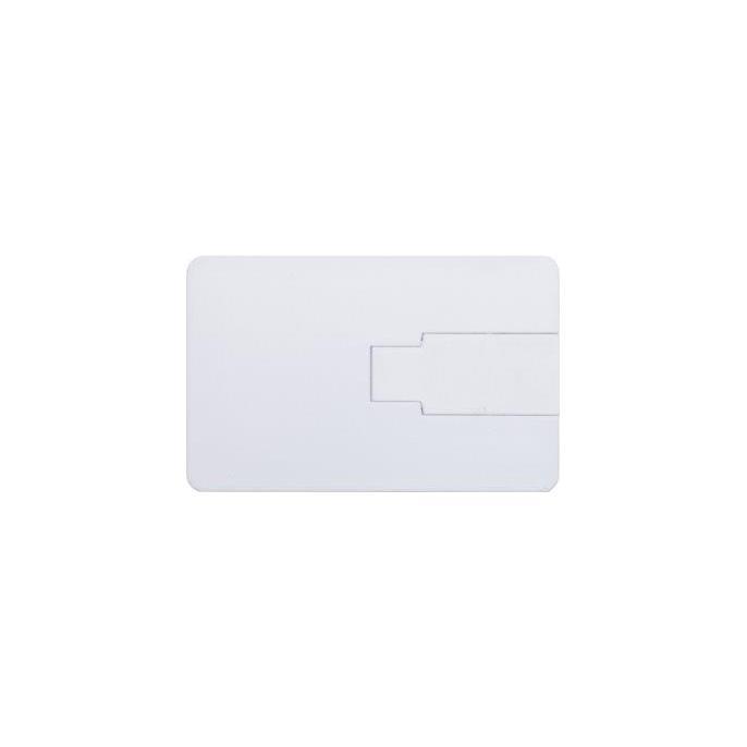USB-Stick Credit Card 2 USB 2.0 COB   8 GB Weiß