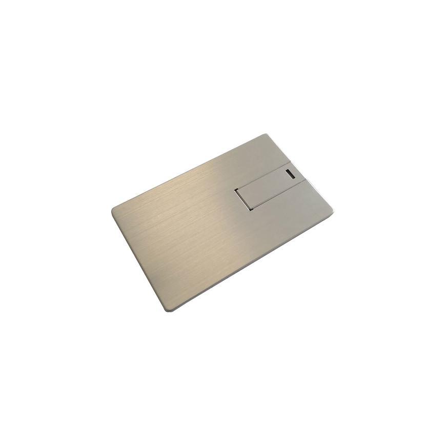 USB-Stick Credit Card 5 Alu USB 2.0 COB  16 GB Silber