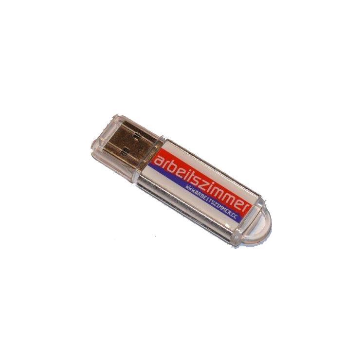 USB-Stick F47 Doming USB 2.0 Flash Disk   4 GB Silber