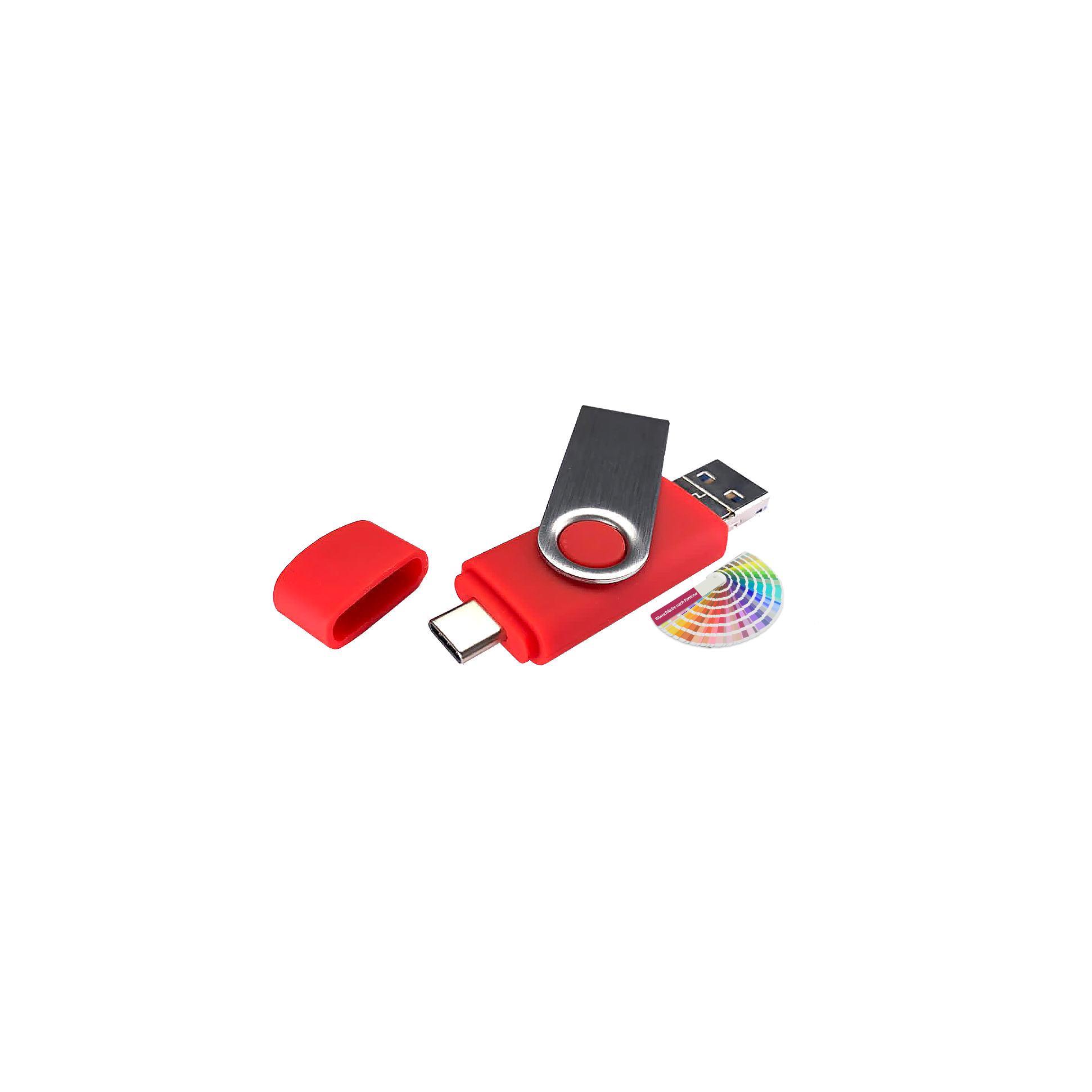 USB-Stick OTG C05 4 in 1 USB 3.0 Flash Disk  64 GB Rot