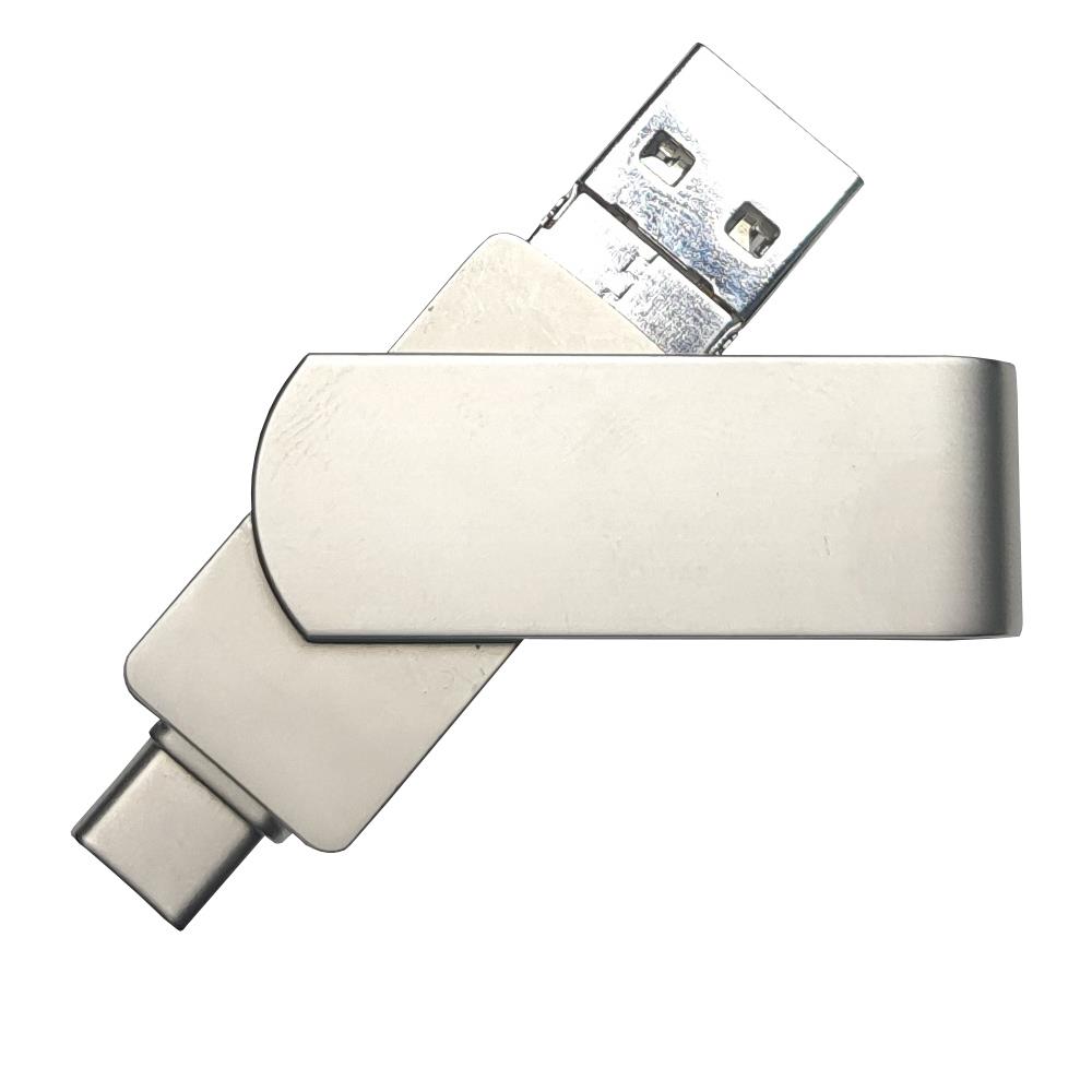 USB-Stick 4in1 OTG 01 USB 3.0 Flash Disk   8 GB Silber