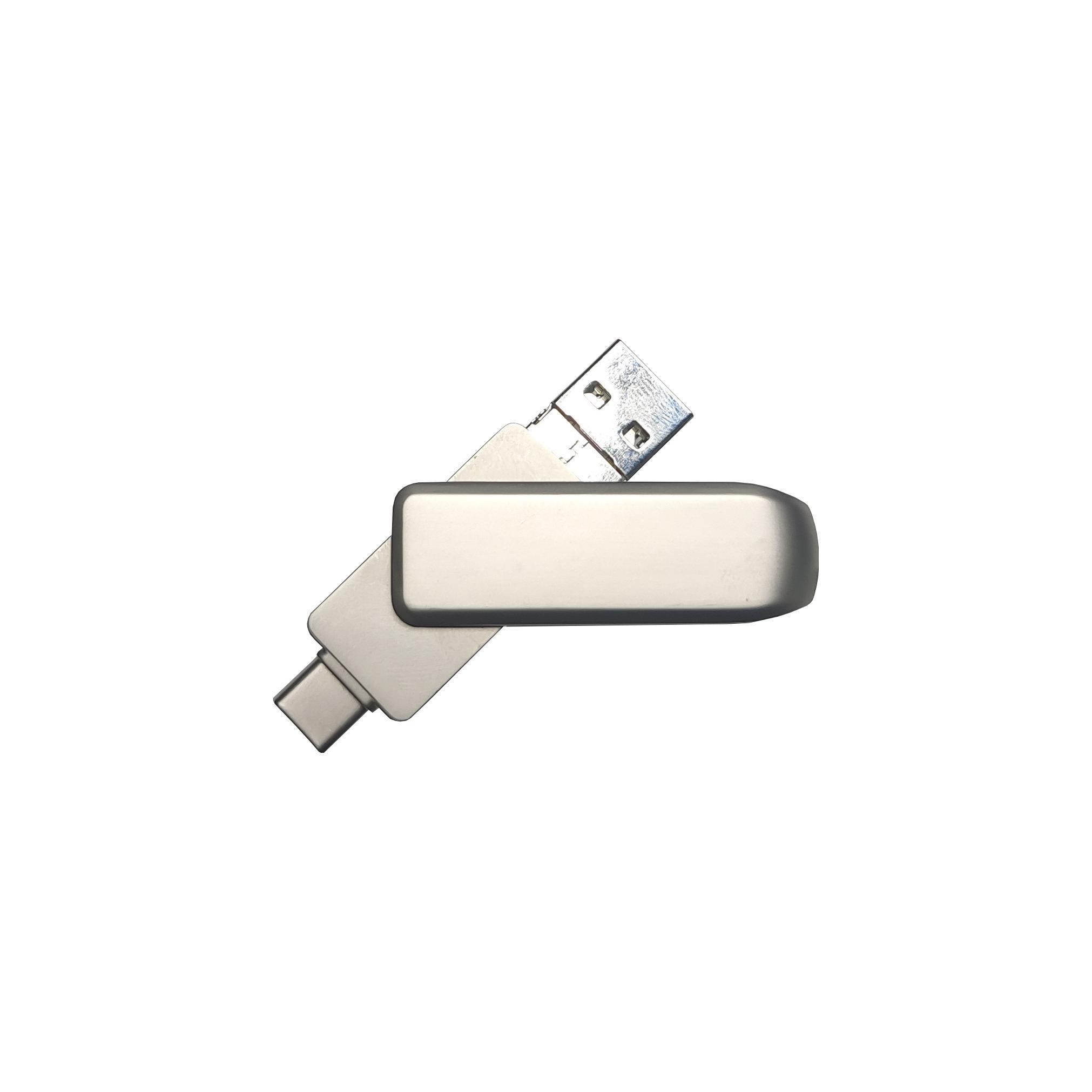 USB-Stick 4in1 OTG 02 USB 2.0 Flash Disk  64 GB Silber