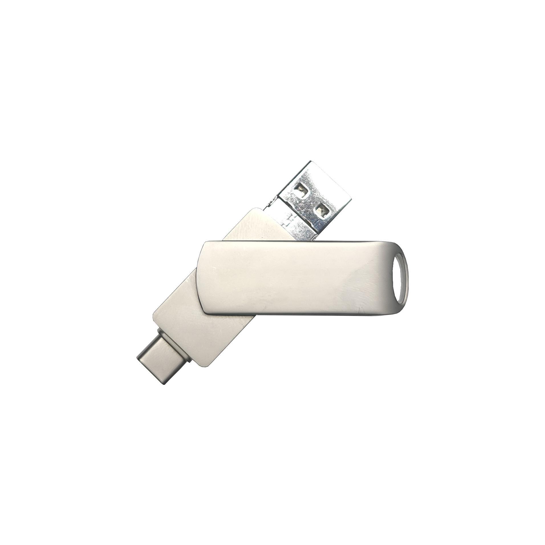 USB-Stick 4in1 OTG 04 USB 3.0 Flash Disk  32 GB Silber