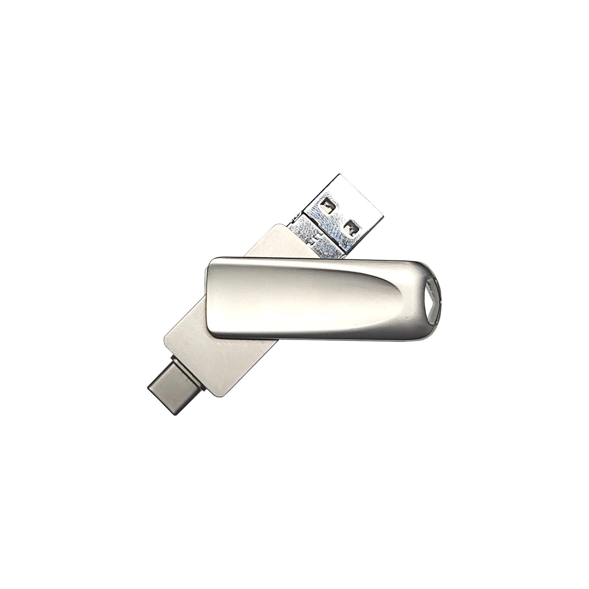 USB-Stick 4in1 OTG 10 USB 3.0 Flash Disk  32 GB Silber