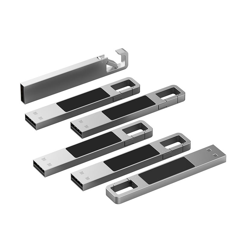 USB-Stick LED 03 USB 2.0 COB  32 GB Silber