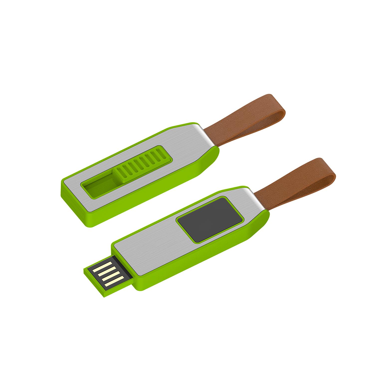 USB-Stick LED 04 USB 2.0 COB   4 GB Grün