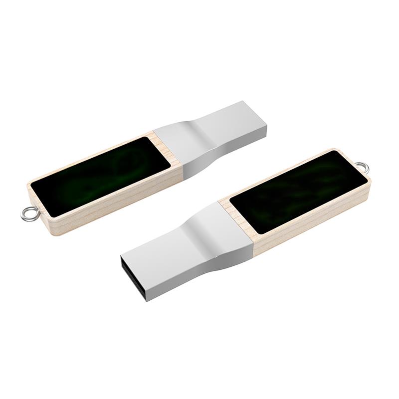 USB-Stick LED 10 USB 2.0 COB  32 GB Bambus
