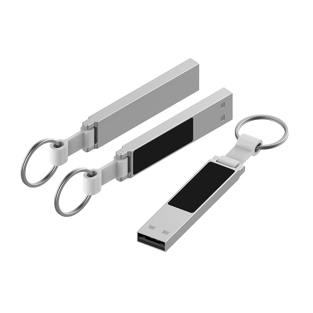 USB-Stick LED 12 USB 2.0 COB   2 GB Silber/Weiß