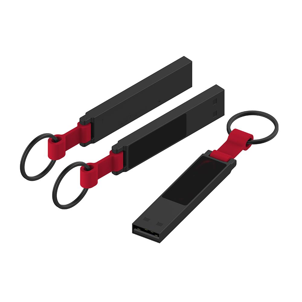 USB-Stick LED 12 USB 2.0 COB   4 GB Schwarz/Rot