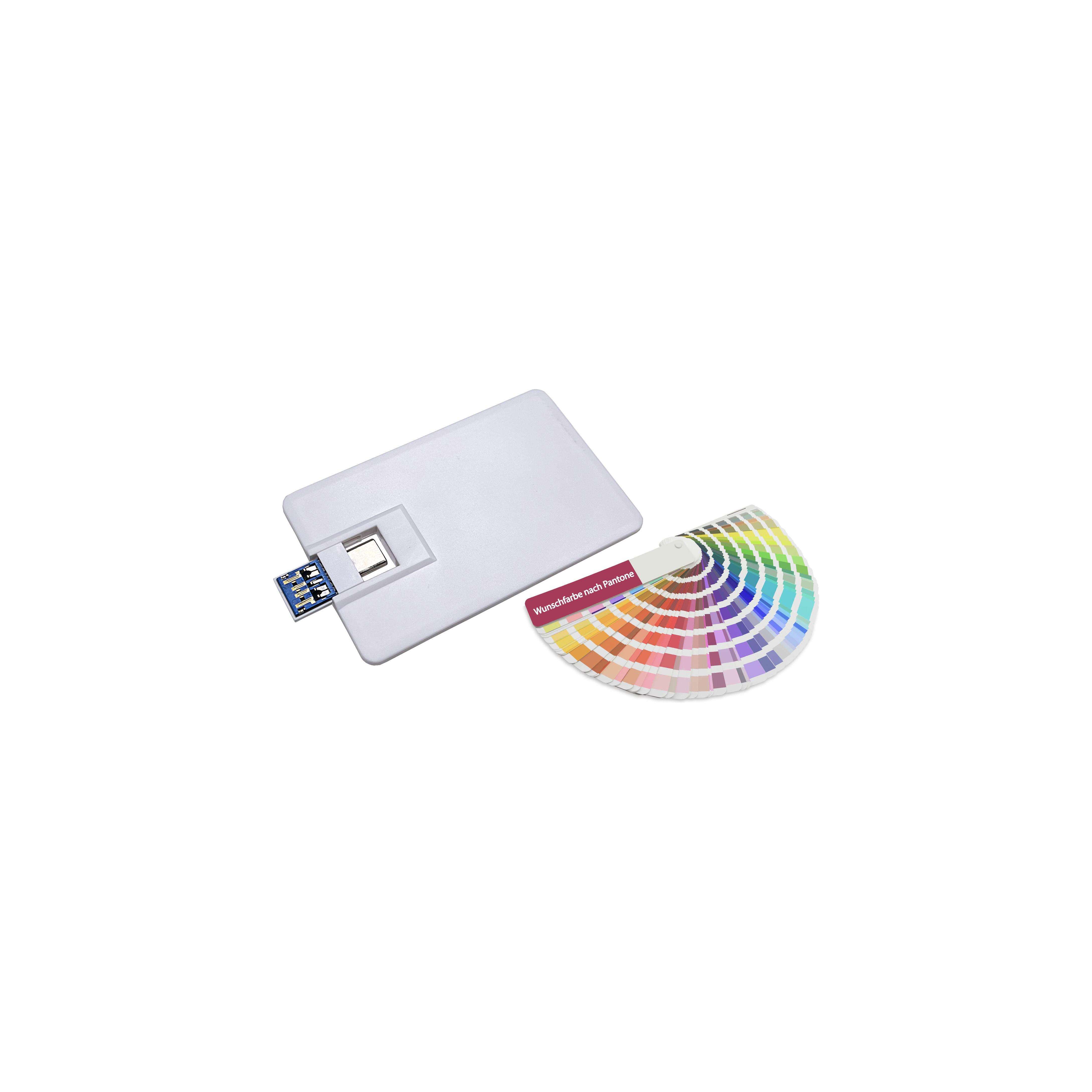 USB-Stick Credit Card 5 Typ C USB 2.0 COB  64 GB Sonderfarbe