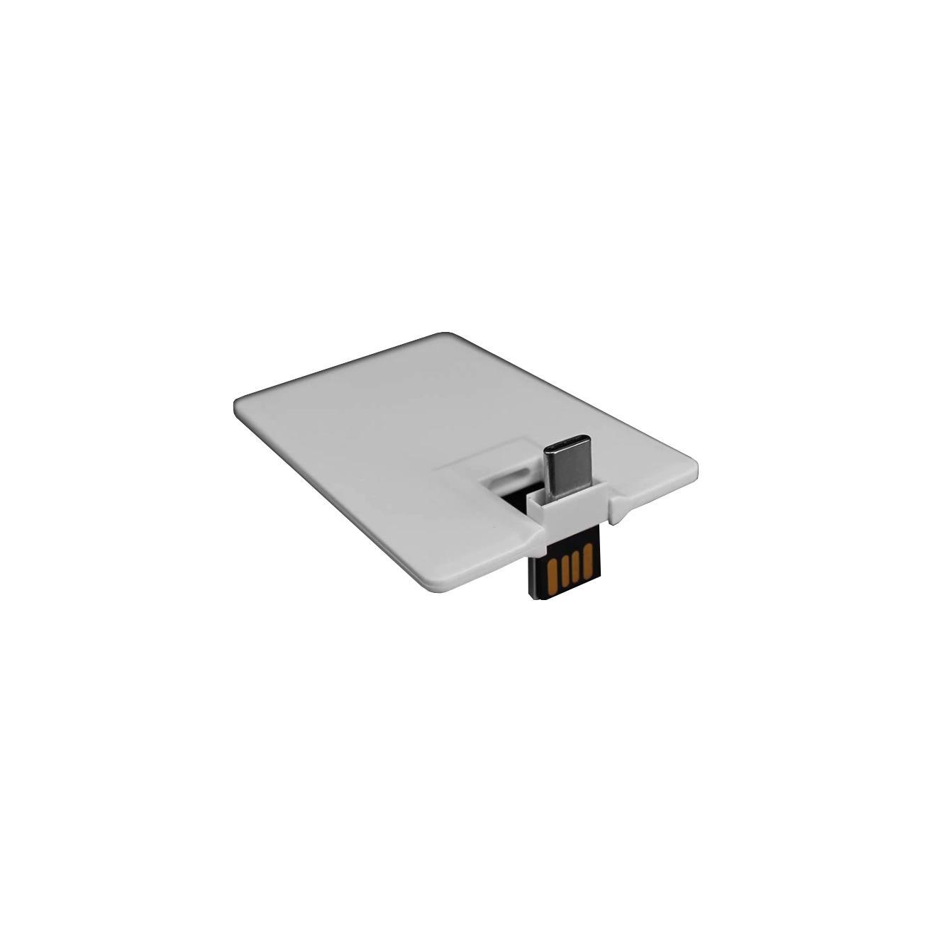 USB-Stick Credit Card 5 Typ C USB 3.0 COB  16 GB Weiß
