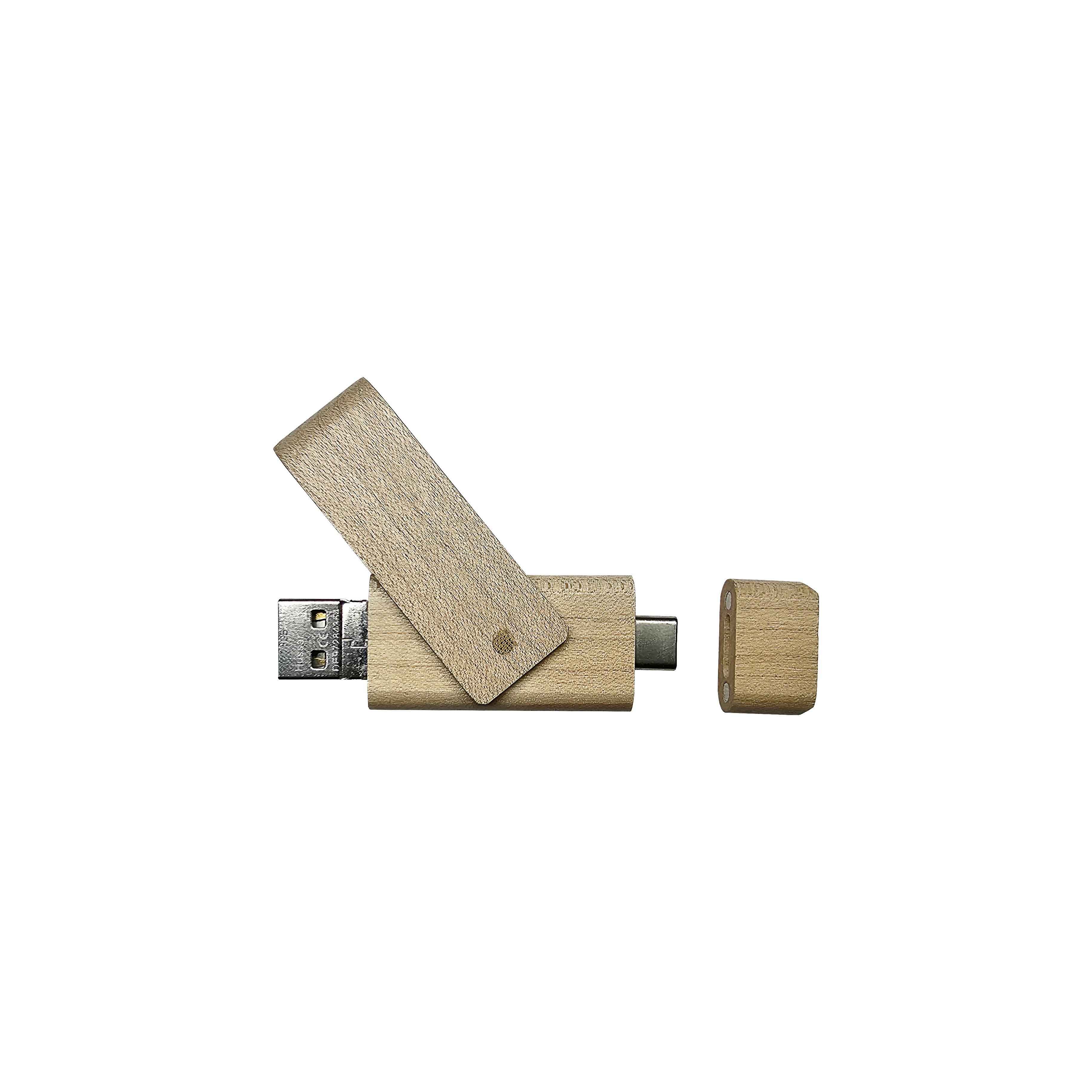 USB-Stick OTG H24 Typ C USB 2.0 Flash Disk  16 GB Ahorn