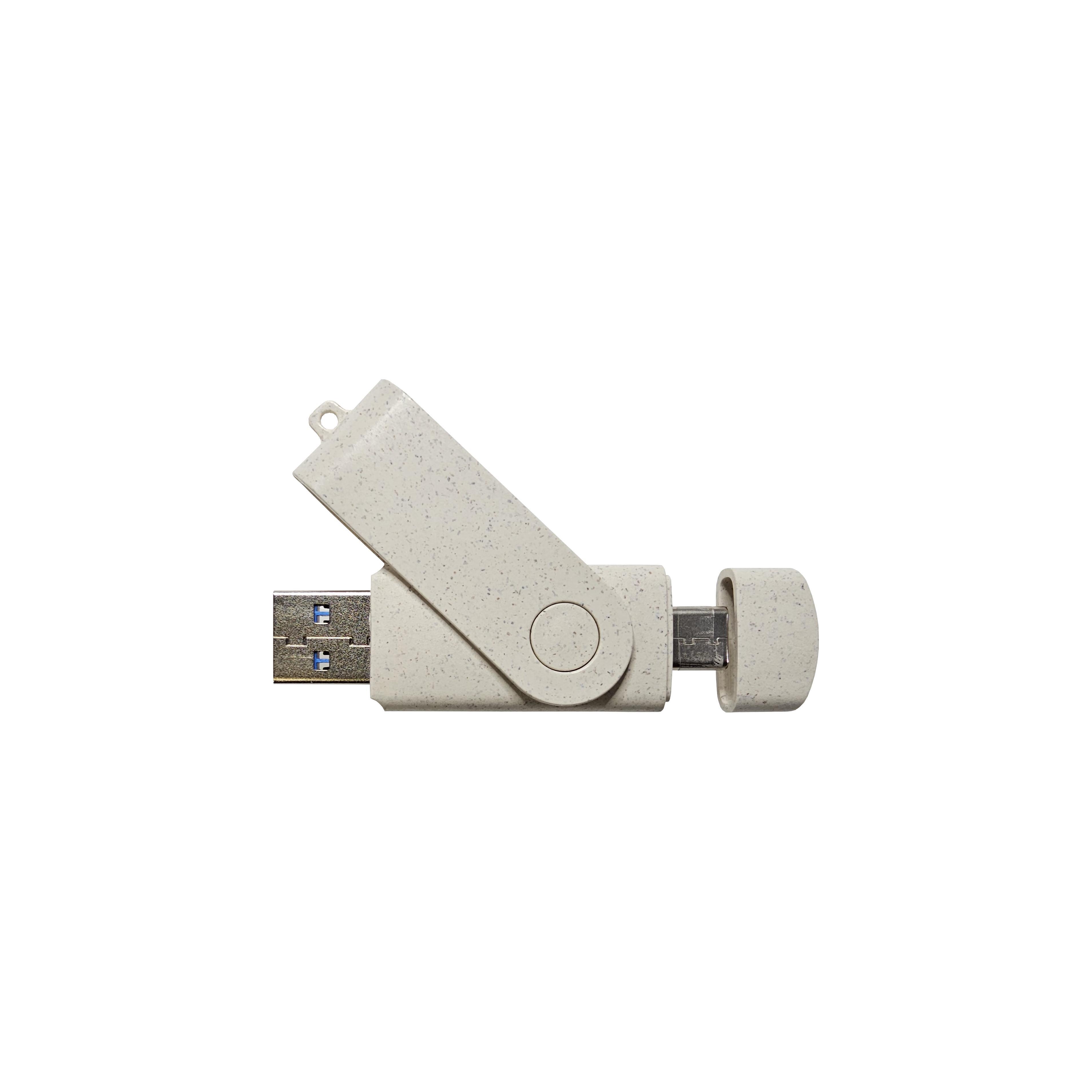 USB-Stick OTG C05-B Typ C USB 2.0 Flash Disk  32 GB Weizenstroh PMS