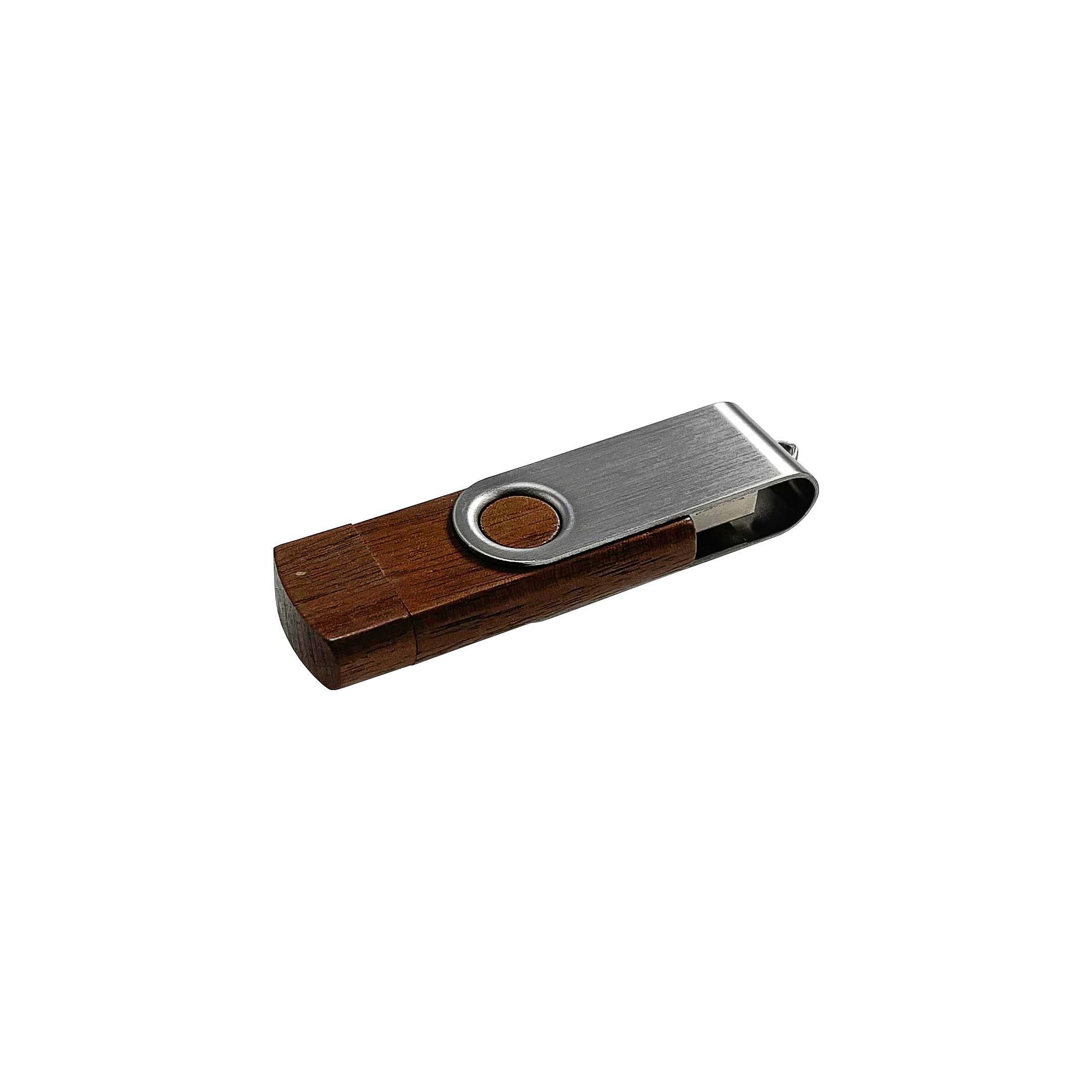 USB-Stick OTG C05 Holz Typ C USB 2.0 Flash Disk  64 GB Nussbaum