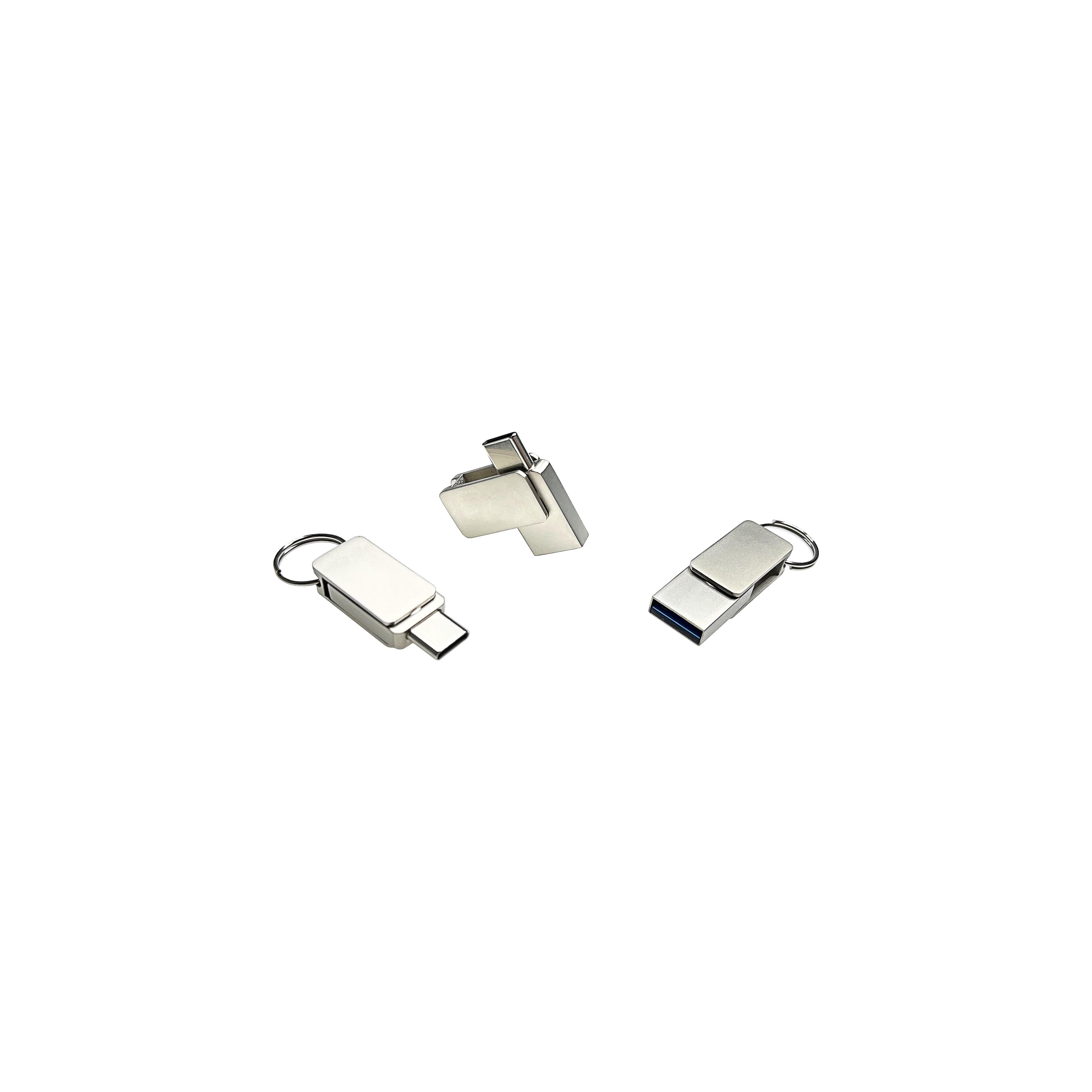 USB-Stick Mini 042 Typ C USB 3.0 COB  16 GB Silber