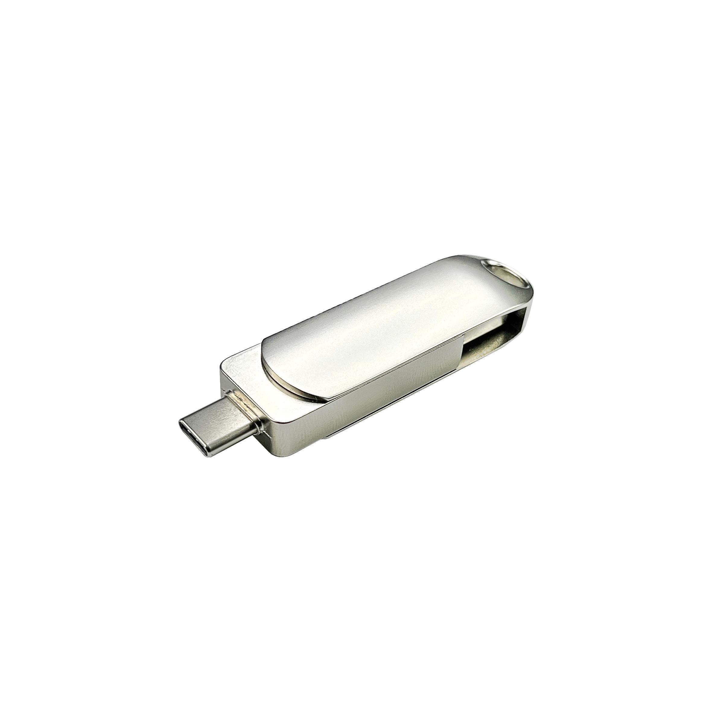 USB-Stick 2in1 OTG 12 USB 2.0 Flash Disk  32 GB Silber