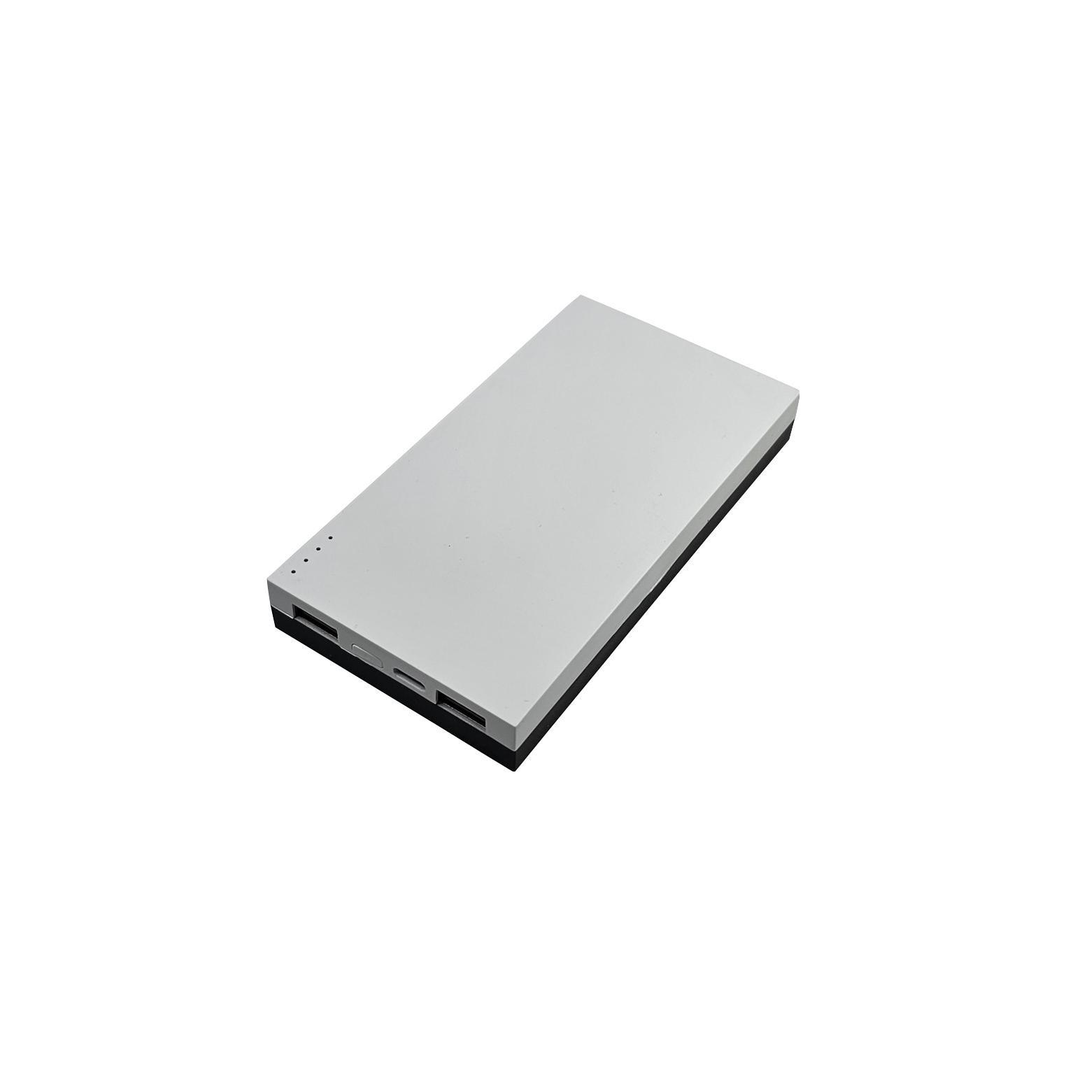 Modell PB-102 8000 mAh Weiß/Schwarz gummiert (matt)