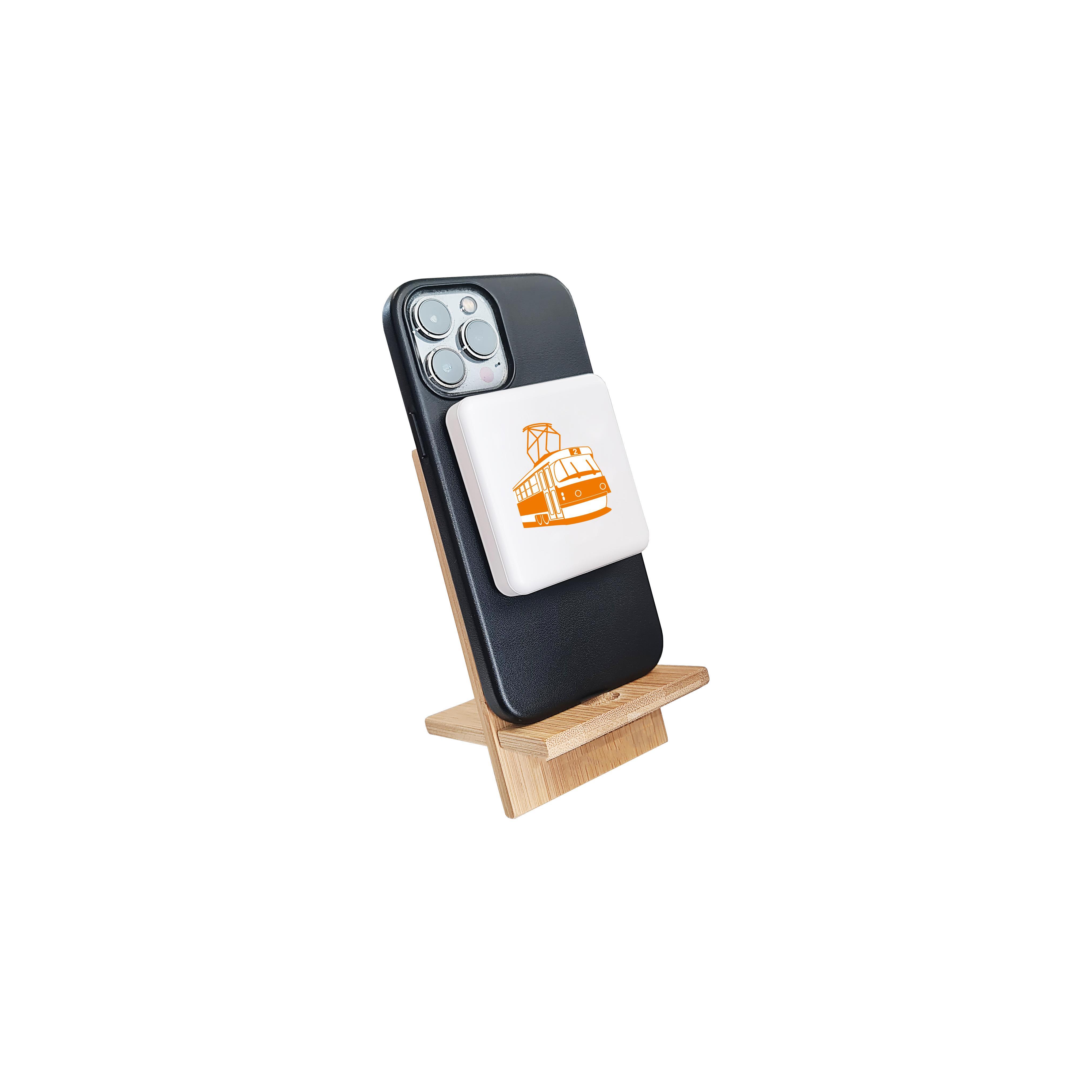 Magnetic Powerbank PB-59 QI Wireless Charging 5000 mAh Weiß