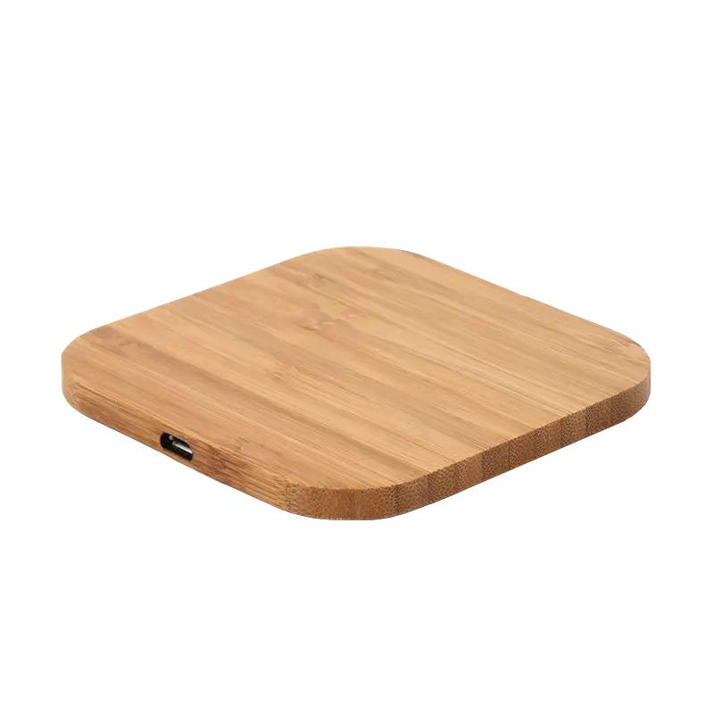 Wireless Charger eckig 5W Bambus