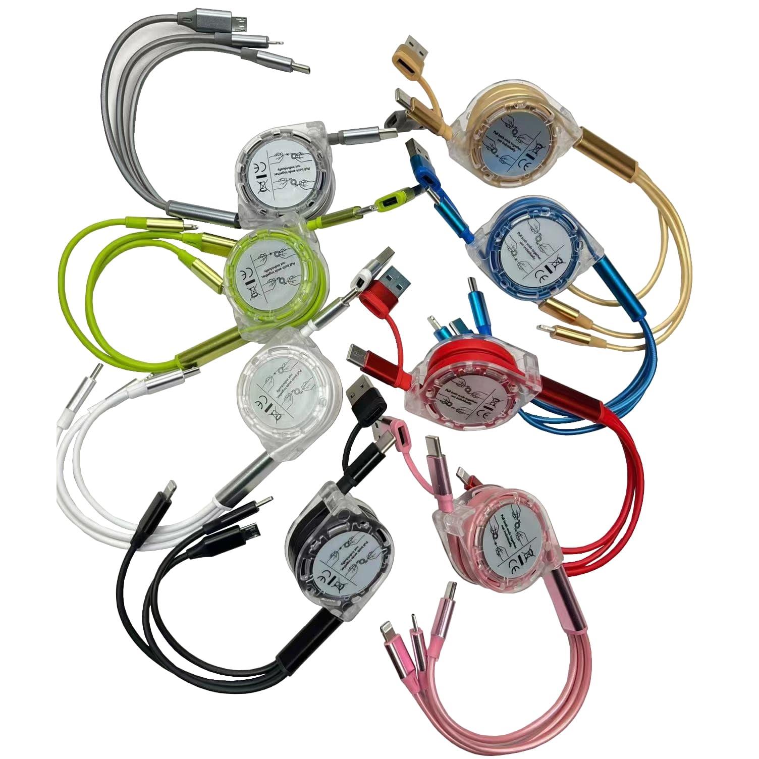 3in2 Aufrollladekabel Grün