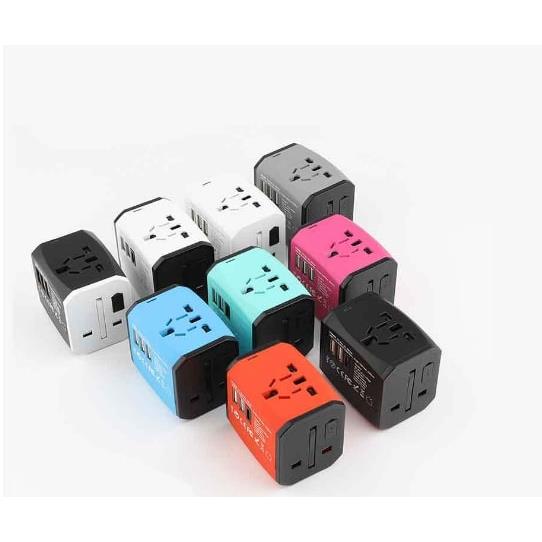 Weltreiseadapter 02 Schwarz/Weiß