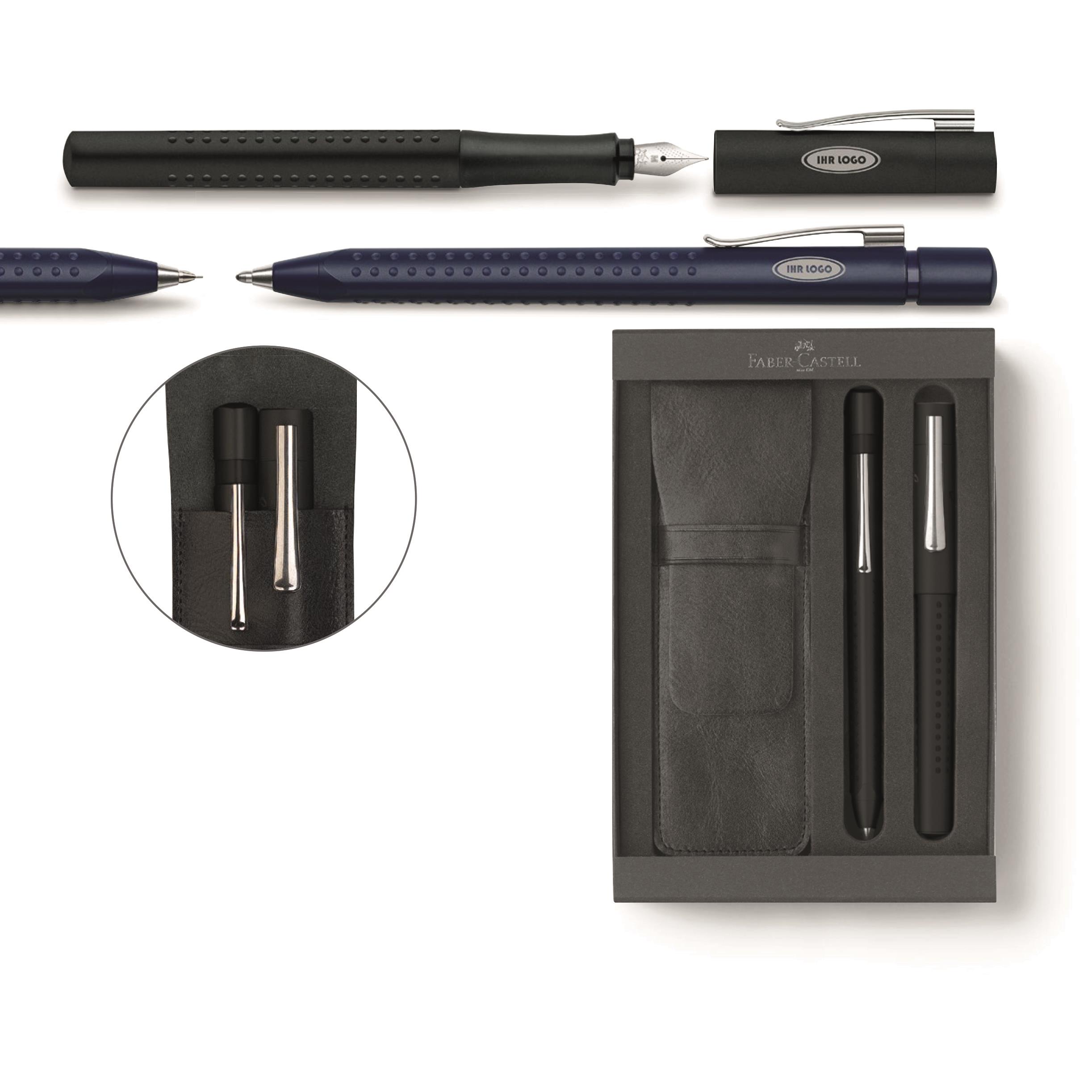 Grip 2011 Set Kugelschreiber und Druckbleistift schwarz Faber-Castell