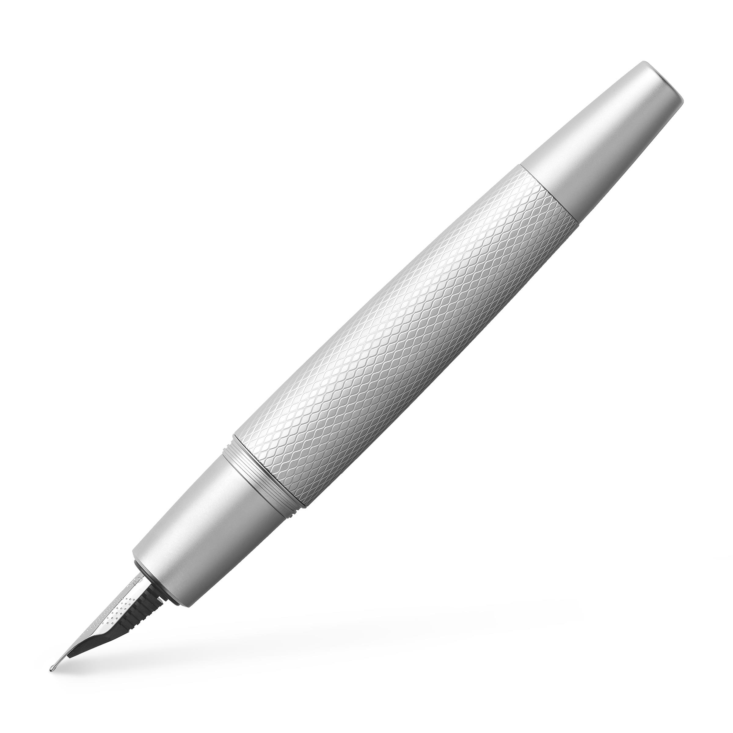E-Motion Pure Silver Fuellfederhalter Faber-Castell