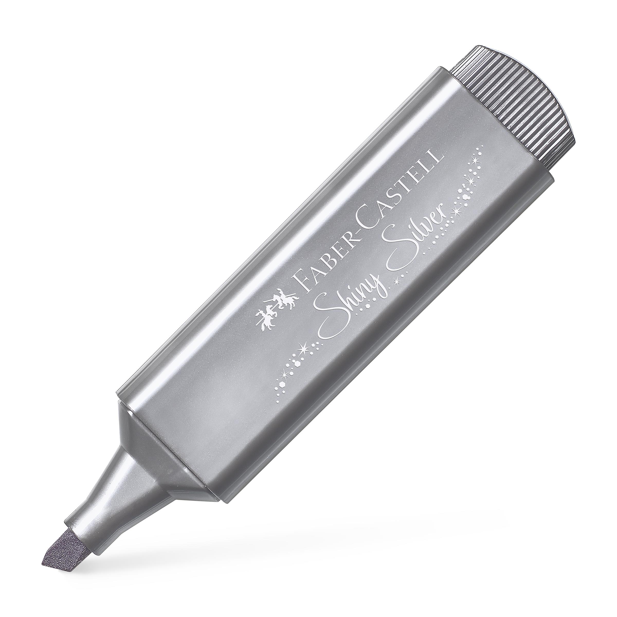 Textliner Metallic Shiny Silber Faber-Castell