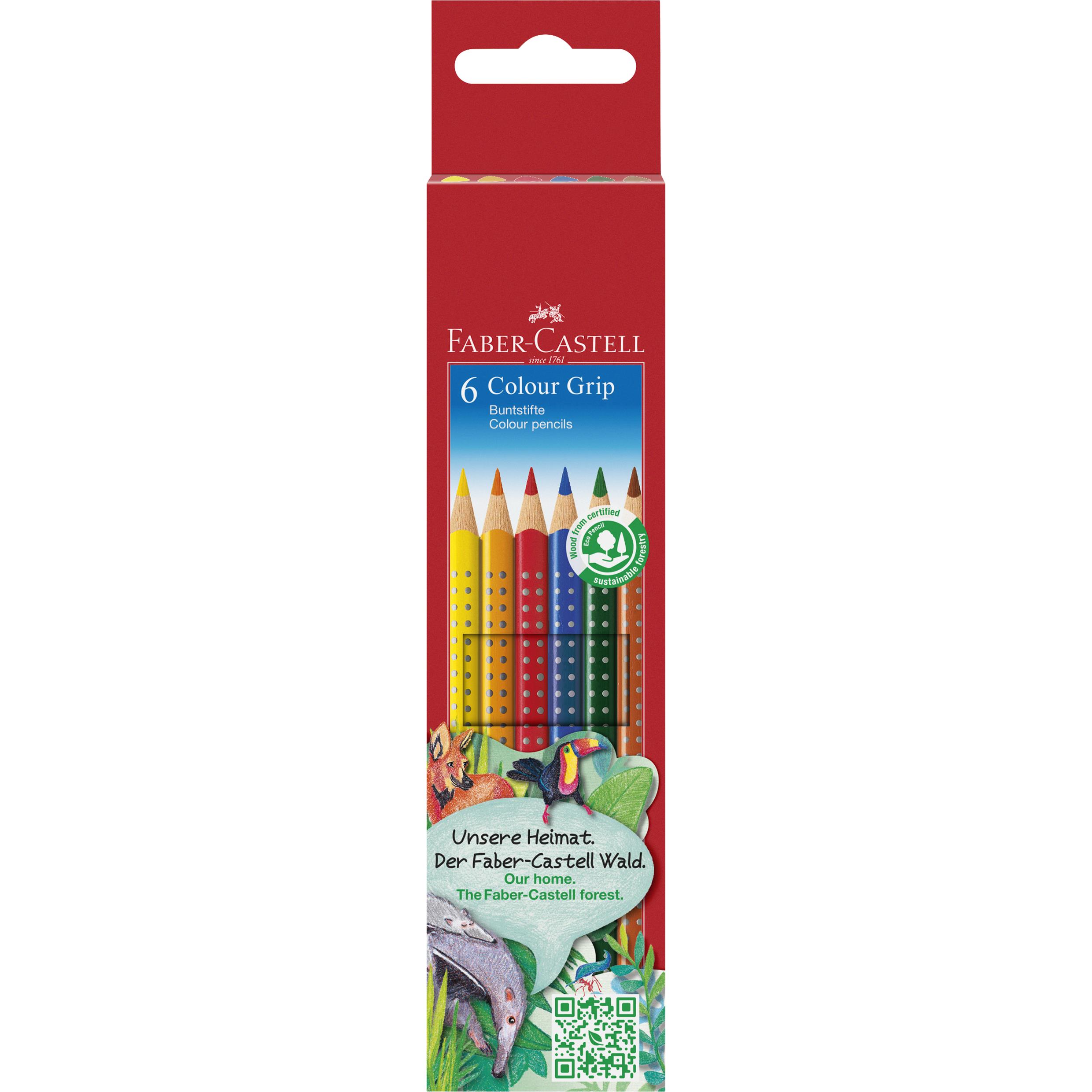 Buntstift Colour Grip 6er Kartonetui Faber-Castell