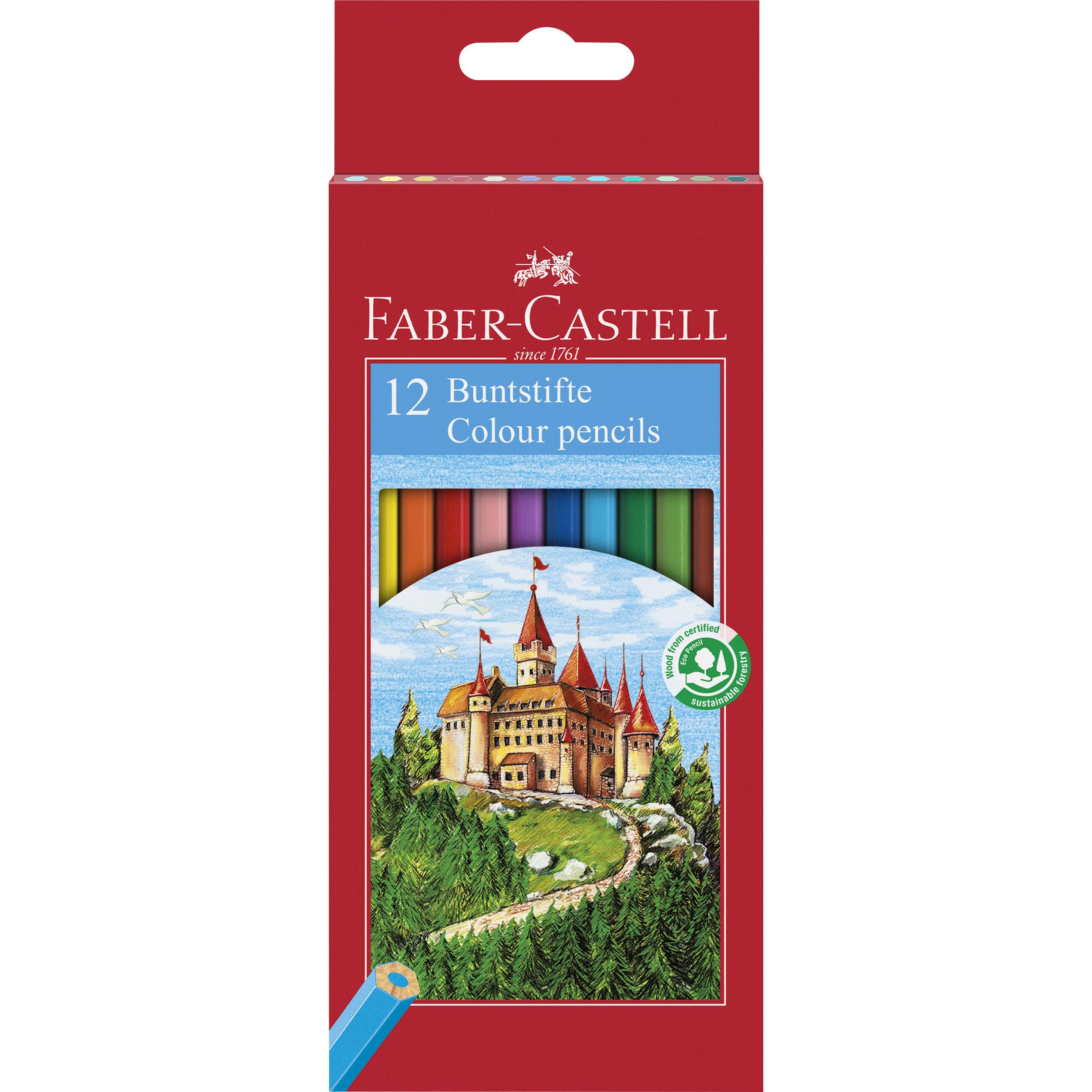 Buntstift 12er Etui Castle Faber-Castell