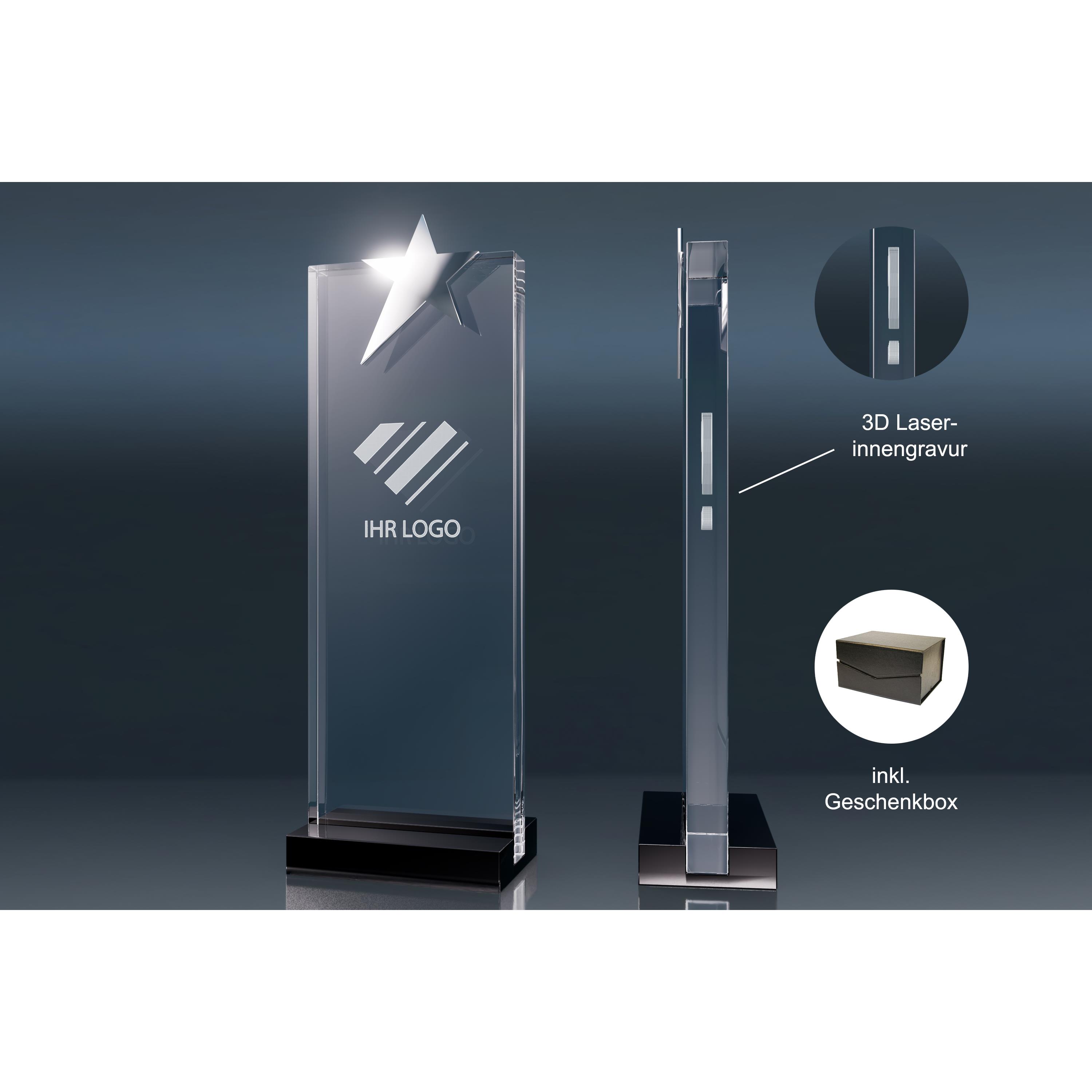 Crystal Trophy Star (L)